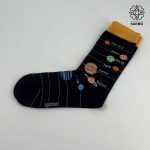 جوراب طرح کهکشان انگلیسی ساقدار - Image 2