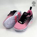 کفش کتونی زنانه اسکیچرز پنامرا پلاس مشکی صورتی - Image 3