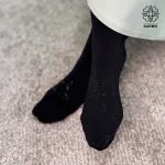 جوراب سه ربع میس لی ضخیم 120 - طرح پروانه - Image 4