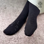 جوراب سه ربع میس لی ضخیم 120 - طرح برگ - Image 2