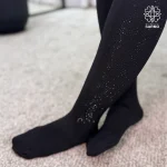 جوراب شلواری پنتی ضخیم 280 - طرح ترنج - Image 2