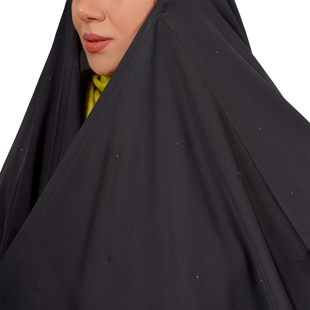 چادر-عربی-مدل-نگین-بارانی-159 چادر عربی مدل نگین بارانی - Image 1