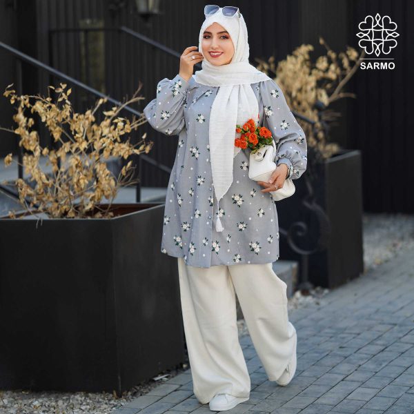 شومیز مخمل بابونه - تصویر 5