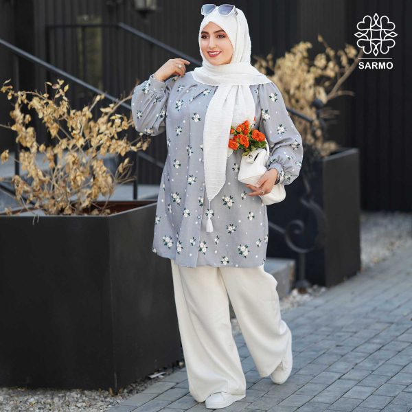شومیز مخمل بابونه - تصویر 3