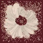 روسری ابریشم توییل شکوفه - Image 21