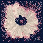 روسری ابریشم توییل شکوفه - Image 27