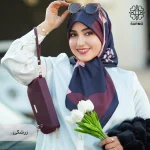 روسری ساتن ابریشم ابرا - Image 11