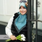 روسری ساتن ابریشم ابرا - Image 7