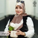 روسری ساتن ابریشم ابرا - Image 14