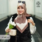 روسری ساتن ابریشم ابرا - Image 9