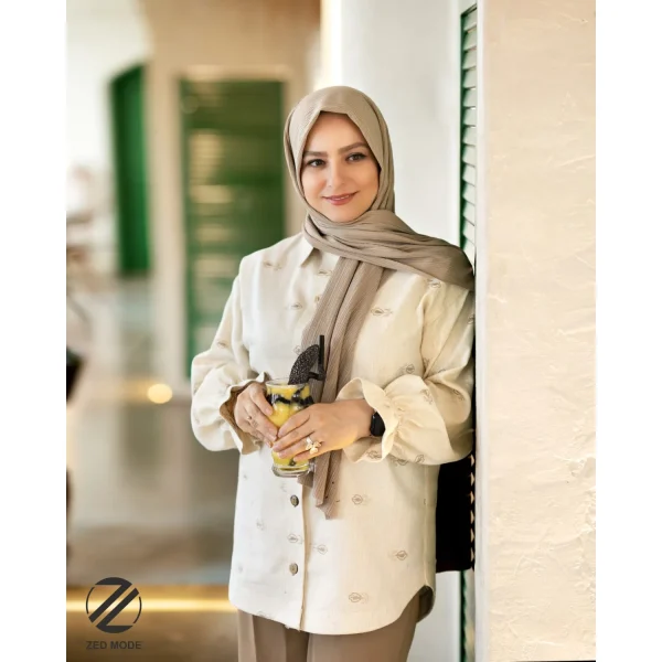 تونیک تک گلدوزی شده استایل z61 - تصویر 5