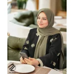 تونیک شلوار مشکی سبز پاستلی استایل z61 - Image 3