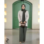 تونیک شلوار کرم سبز استایل z61 - Image 2