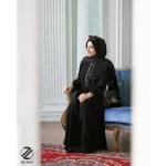عبا مشکی جلو دکمه دار استایل z70 - Image 3