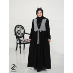 ست عبا و جلیقه چهارخونه استایل z89 - Image 2