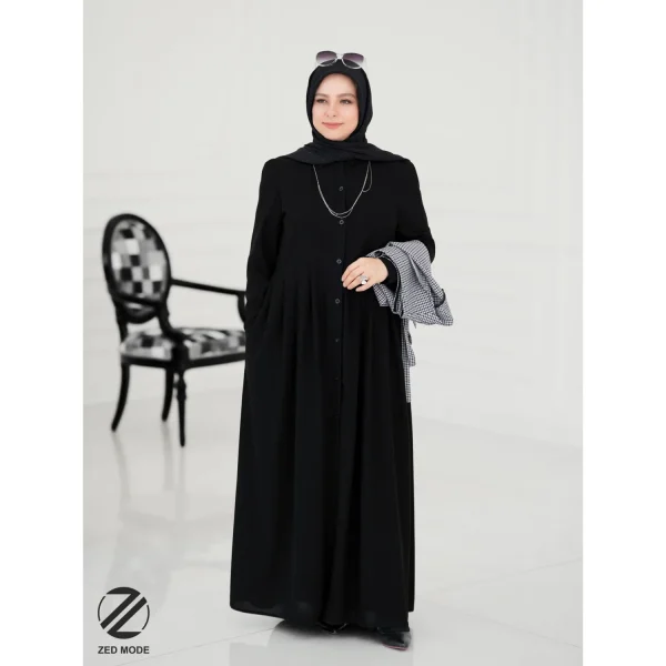 ست عبا و جلیقه چهارخونه استایل z89 - تصویر 3