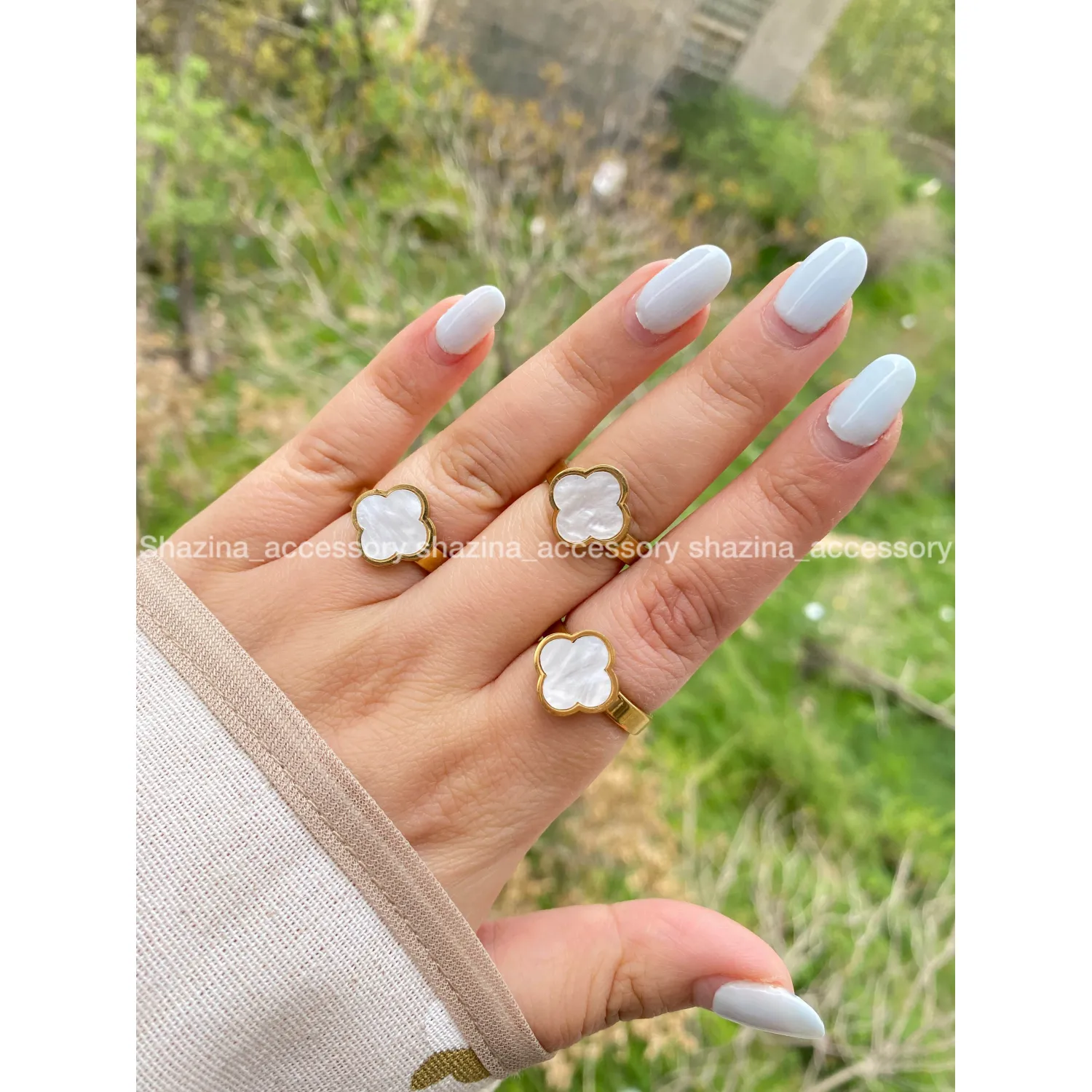 انگشتر-ونکلیف-سفید-۸-65-211 انگشتر ونکلیف سفید ۸ - Image 1