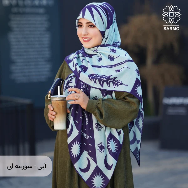 روسری نخ پنبه قاصدک اقتصادی - تصویر 28