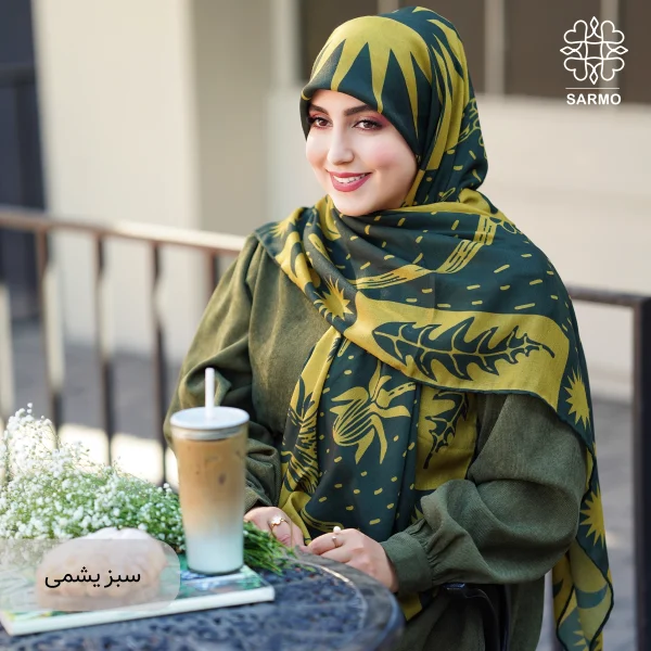 روسری نخ پنبه قاصدک اقتصادی - تصویر 7