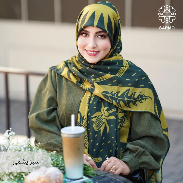 روسری نخ پنبه قاصدک اقتصادی - تصویر 8
