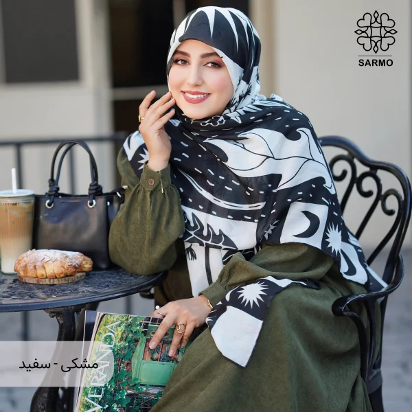 روسری نخ پنبه قاصدک اقتصادی - تصویر 19