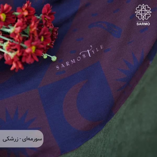 روسری نخ پنبه قاصدک اقتصادی - تصویر 3