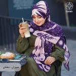 روسری نخ پنبه قاصدک - Image 10