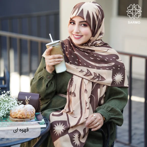 روسری نخ پنبه قاصدک اقتصادی - تصویر 17