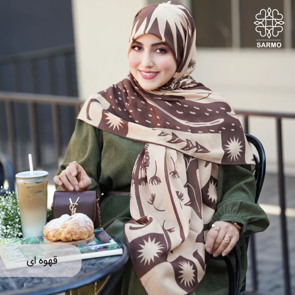 روسری نخ پنبه قاصدک اقتصادی - تصویر 16
