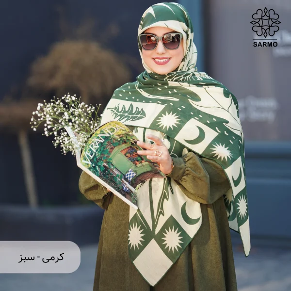 روسری نخ پنبه قاصدک اقتصادی - تصویر 23