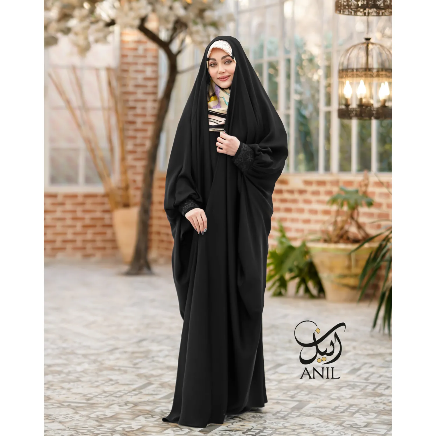 دانتل-روکش-1656 چادر دانتل روکش - Image 1