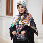 روسری ابریشم وارداتی توییل برج ایفل