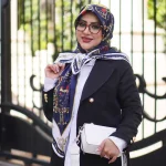 روسری ابریشم وارداتی توییل زنجیر - Image 5