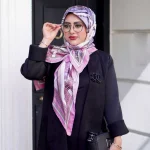 روسری ابریشم وارداتی توییل پاپیون - Image 3