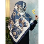 روسری ساتن ابریشم سارینا - Image 2