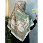 روسری ساتن ابریشم سورینا - Image 3