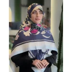 روسری ساتن ابریشم لاله - Image 2