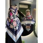 روسری ساتن ابریشم لاله
