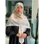 روسری ساتن ابریشم لاله - Image 4
