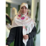 روسری ساتن ابریشم لاله - Image 7