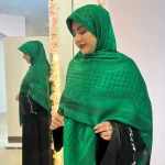 روسری نخ ابریشم ژاکارد روما طرح  Dior - Image 2