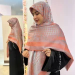 روسری نخ ابریشم ژاکارد روما طرح  Dior - Image 3