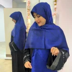 روسری نخ ابریشم ژاکارد روما گل - Image 3