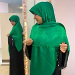 روسری نخ ابریشم ژاکارد روما گل - Image 6