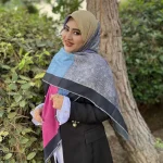 روسری نخ حریر ترنگ رنگی - Image 5