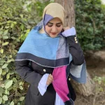 روسری نخ حریر ترنگ رنگی - Image 6