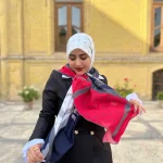 روسری نخ حریر ترنگ ولنتی