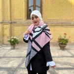 روسری نخ حریر ترنگ ولنتی - Image 6