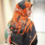 روسری نخ سیا اسکارف نرم چهره - Image 3