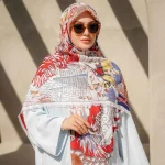 روسری نخ سیا اسکارف نرم چهره - Image 4